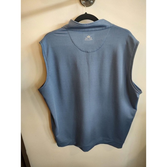 Peter Millar Blue Sleeveless Polo Shirt - Picture 9 of 11